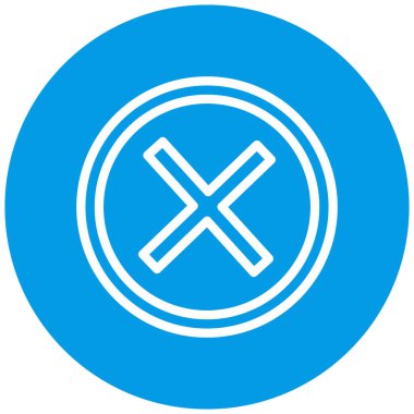 Simge vektör illüstrasyonunu iptal et