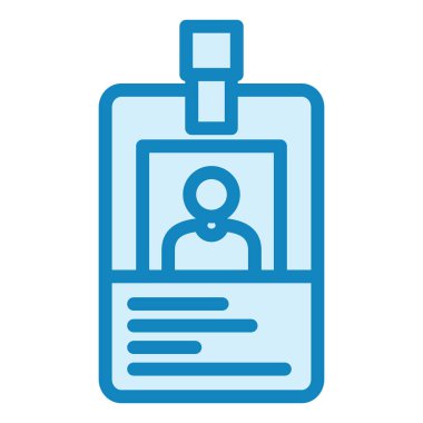 Kimlik modern simge vektör illüstrasyonu