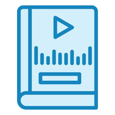 Ses kitabı. Web simgesi vektör illüstrasyonu