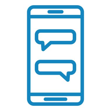 Cep telefonu simgesi, vektör illüstrasyonu