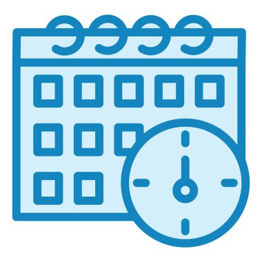 Zaman çizgisi modern simge vektör illüstrasyonu