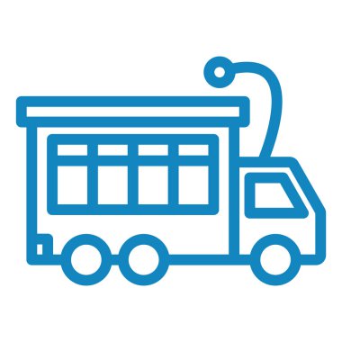 oyuncak otobüs. Web simgesi basit illüstrasyon