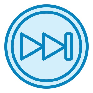 İlerleyin. Web simgesi basit tasarım 