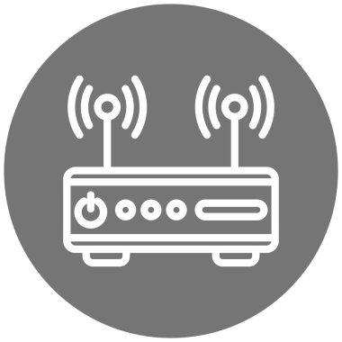 Radyo. Web simgesi basit illüstrasyon