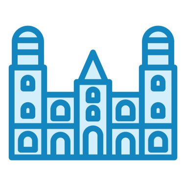 Morelia Katedrali modern ikon vektör çizimi  