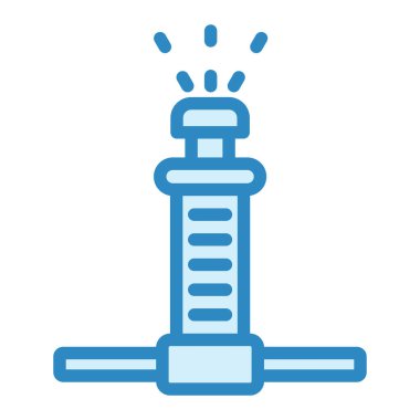 Fıskiye. Basit vektör illüstrasyonu 