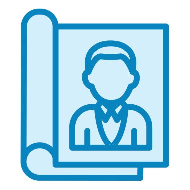 Dergi simgesi vektör illüstrasyonu