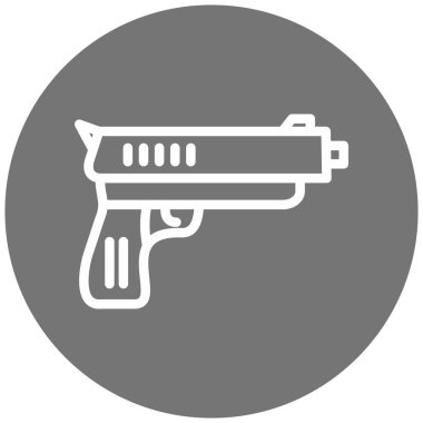 Askeri silah. Basit resimleme