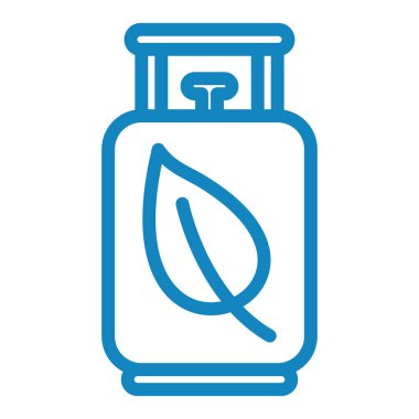 ekolojik yakıt ikonu, vektör illüstrasyonu basit tasarım  