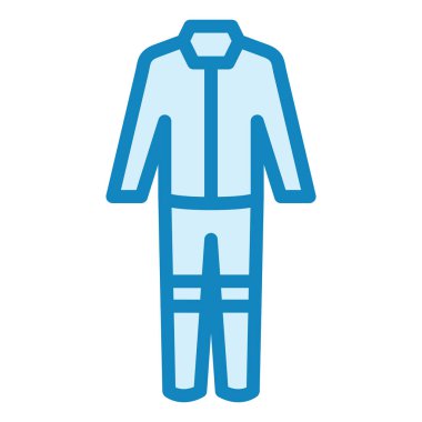 İtfaiyeci üniforması. Web simgesi basit illüstrasyon 