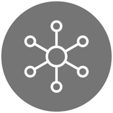 şebeke. Web simgesi basit illüstrasyon
