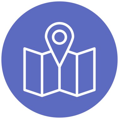 konum. Web simgesi basit illüstrasyon