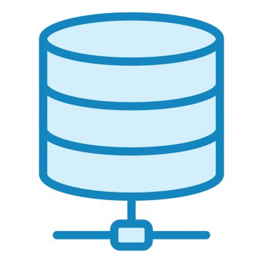 veritabanı. Web simgesi basit illüstrasyon