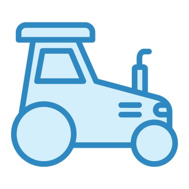 Traktör. Web simgesi basit illüstrasyon