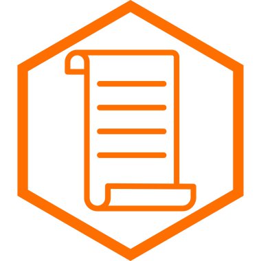 Belge. Web simgesi basit illüstrasyon