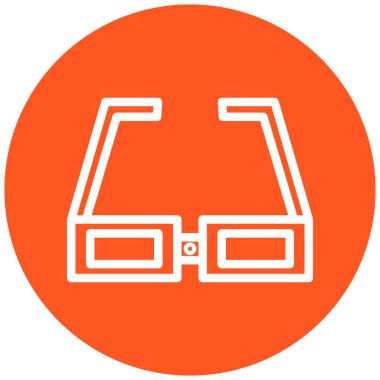 Gözlük. Web simgesi basit illüstrasyon