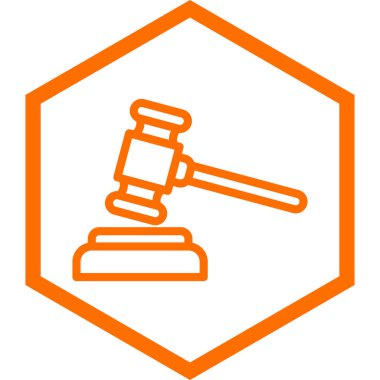 Açık artırma simge vektör çizim