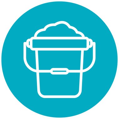 Kova. Web simgesi basit illüstrasyon