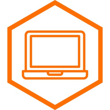 laptop vektör simgesi modern illüstrasyon