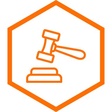 Açık artırma simge vektör çizim