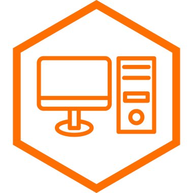 bilgisayar vektör simgesi modern illüstrasyon