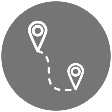 konum. Web simgesi basit illüstrasyon