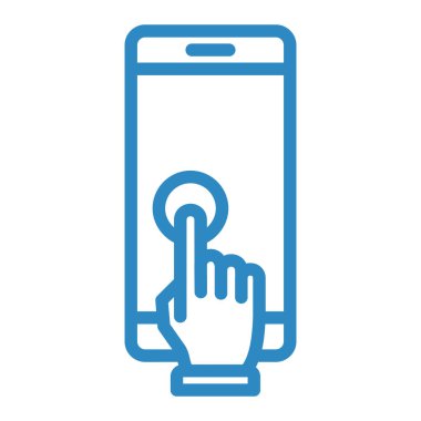 Ekrana dokun. Web simgesi