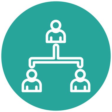 İş insanları simgesinin vektör illüstrasyonu