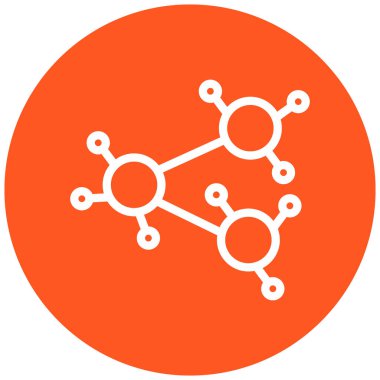 şebeke. Web simgesi basit illüstrasyon