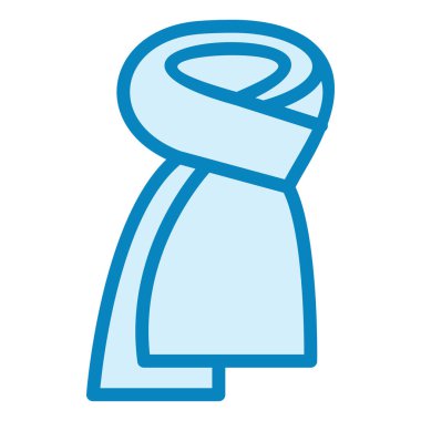 eşarp modern simge vektör çizimi 