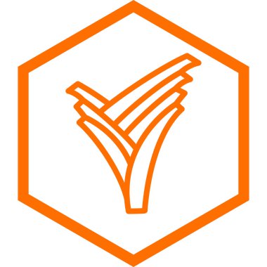 Bir çapraz simgenin vektör illüstrasyonu