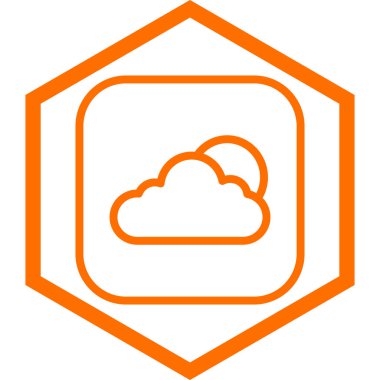 bulut simgesi, vektör illüstrasyonu