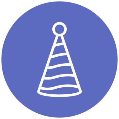 Parti şapkası. Basit illüstrasyon