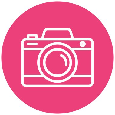 Kamera. Web simgesi basit illüstrasyon