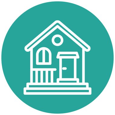 Ev simgesinin vektör illüstrasyonu