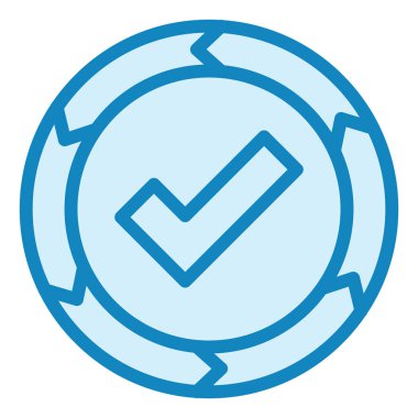 Değer Zinciri. Web simgesi vektör illüstrasyonu 