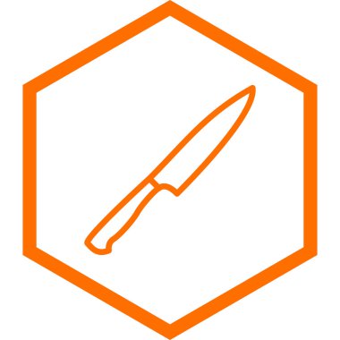 bıçak simgesi vektör illüstrasyonu