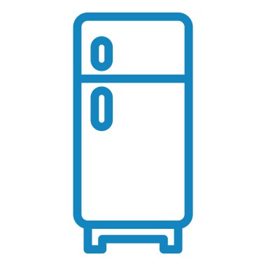 buzdolabı vektörü ince çizgi simgesi