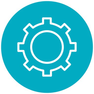 Teçhizat Web simgesi basit illüstrasyon