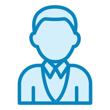 Adamım. Web simgesi basit illüstrasyon