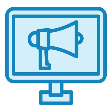 Kampanya web simgesi. vektör illüstrasyonu