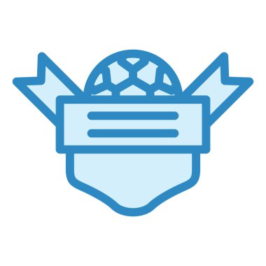 Futbol Sancağı modern ikon vektör illüstrasyonuName 