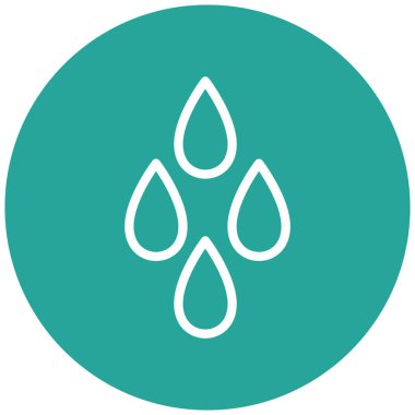 Su damlası. Basit resimleme