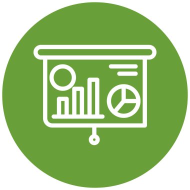 Analizler. Web simgesi basit illüstrasyon