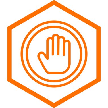 El simgesinin vektör illüstrasyonu