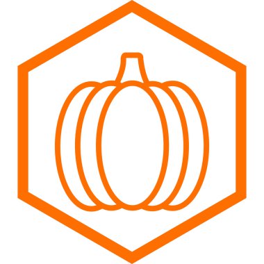 Balkabağı ikonu. Vektör İllüstrasyonu