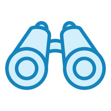 dürbün simgesi. Web için dürbün vektör simgelerinin basit çizimi