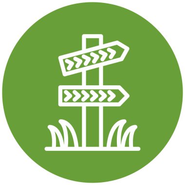 Bir ağaç simgesinin vektör illüstrasyonu