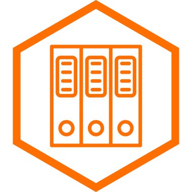 Ofis dizinleri simgesi. vektör illüstrasyonu