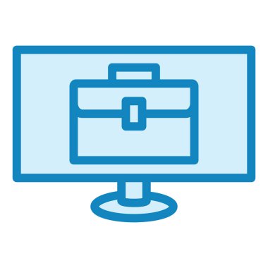 iş ve ofis simgesi vektör illüstrasyonu